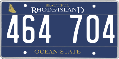 RI license plate 464704