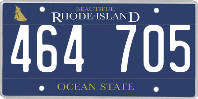 RI license plate 464705