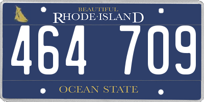 RI license plate 464709