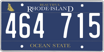 RI license plate 464715