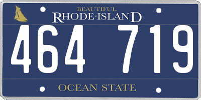 RI license plate 464719