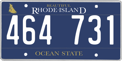 RI license plate 464731