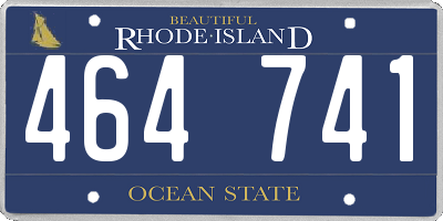 RI license plate 464741