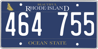 RI license plate 464755