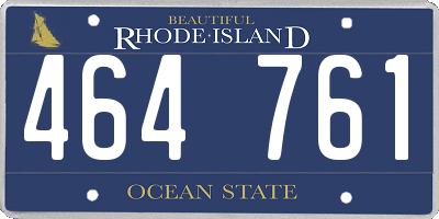 RI license plate 464761