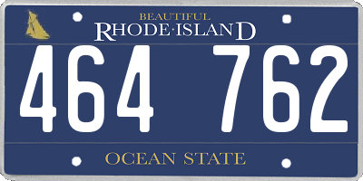 RI license plate 464762