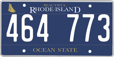 RI license plate 464773