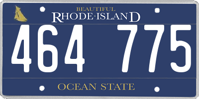 RI license plate 464775