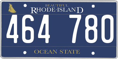 RI license plate 464780