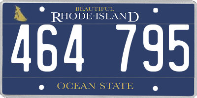 RI license plate 464795