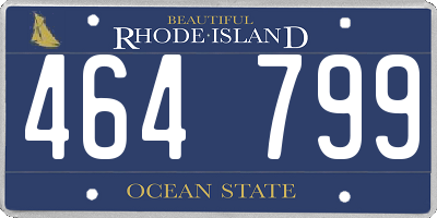 RI license plate 464799