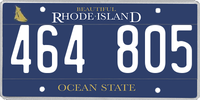 RI license plate 464805