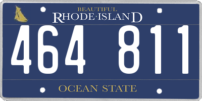 RI license plate 464811