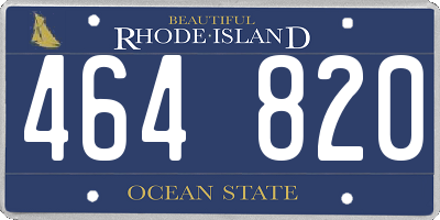 RI license plate 464820