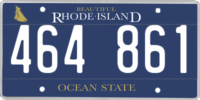 RI license plate 464861
