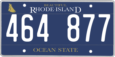 RI license plate 464877