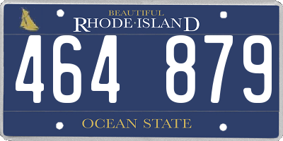 RI license plate 464879