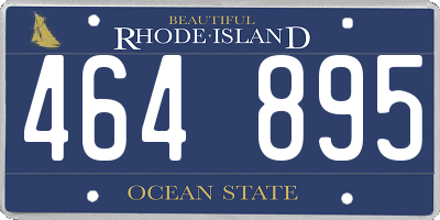 RI license plate 464895