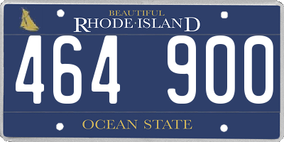 RI license plate 464900