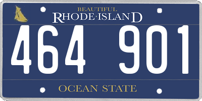 RI license plate 464901
