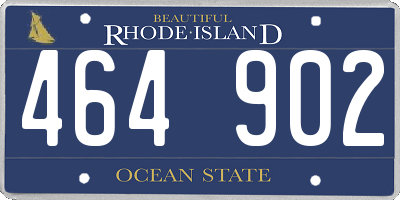 RI license plate 464902