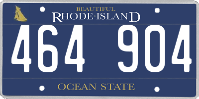 RI license plate 464904