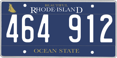 RI license plate 464912