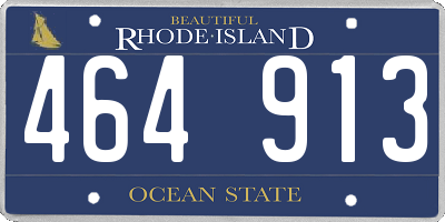 RI license plate 464913