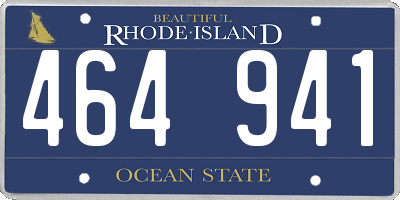 RI license plate 464941