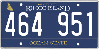 RI license plate 464951