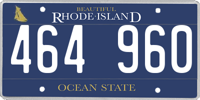 RI license plate 464960