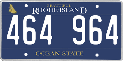 RI license plate 464964