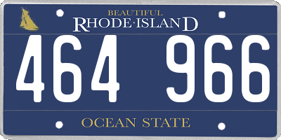 RI license plate 464966