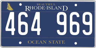 RI license plate 464969