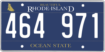 RI license plate 464971