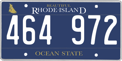 RI license plate 464972