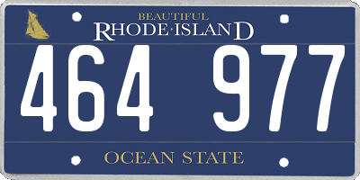 RI license plate 464977