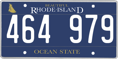 RI license plate 464979