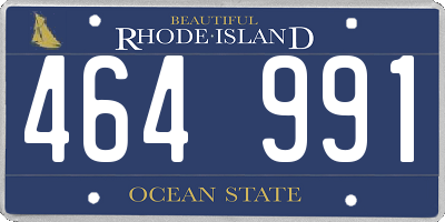 RI license plate 464991