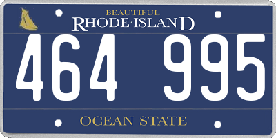 RI license plate 464995
