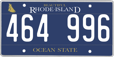 RI license plate 464996