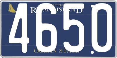 RI license plate 4650
