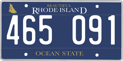 RI license plate 465091