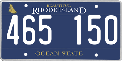 RI license plate 465150