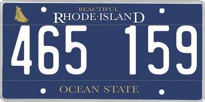 RI license plate 465159