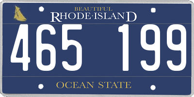RI license plate 465199