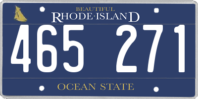 RI license plate 465271