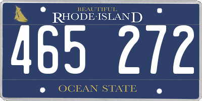 RI license plate 465272