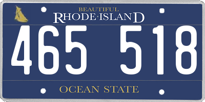 RI license plate 465518
