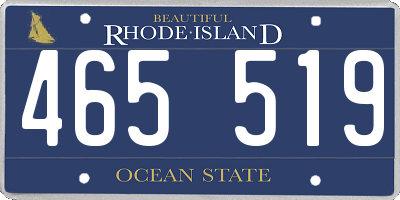 RI license plate 465519